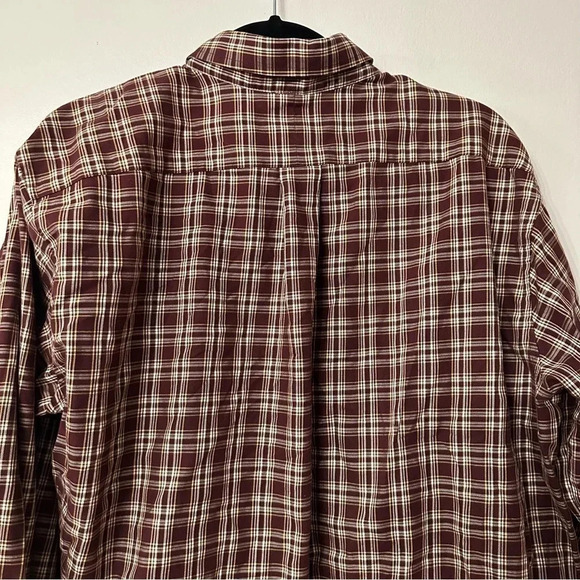 L.L. Bean Long Sleeve Button Down Traditional Fit Plaid Shirt Size L-Tall GUC - Picture 6 of 8